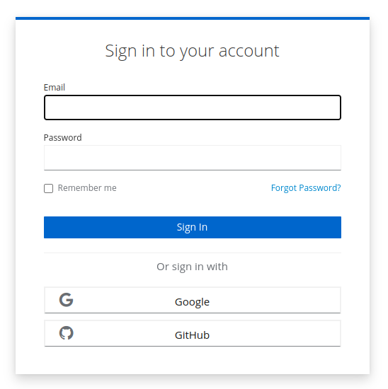 Keycloak Auth Social Login