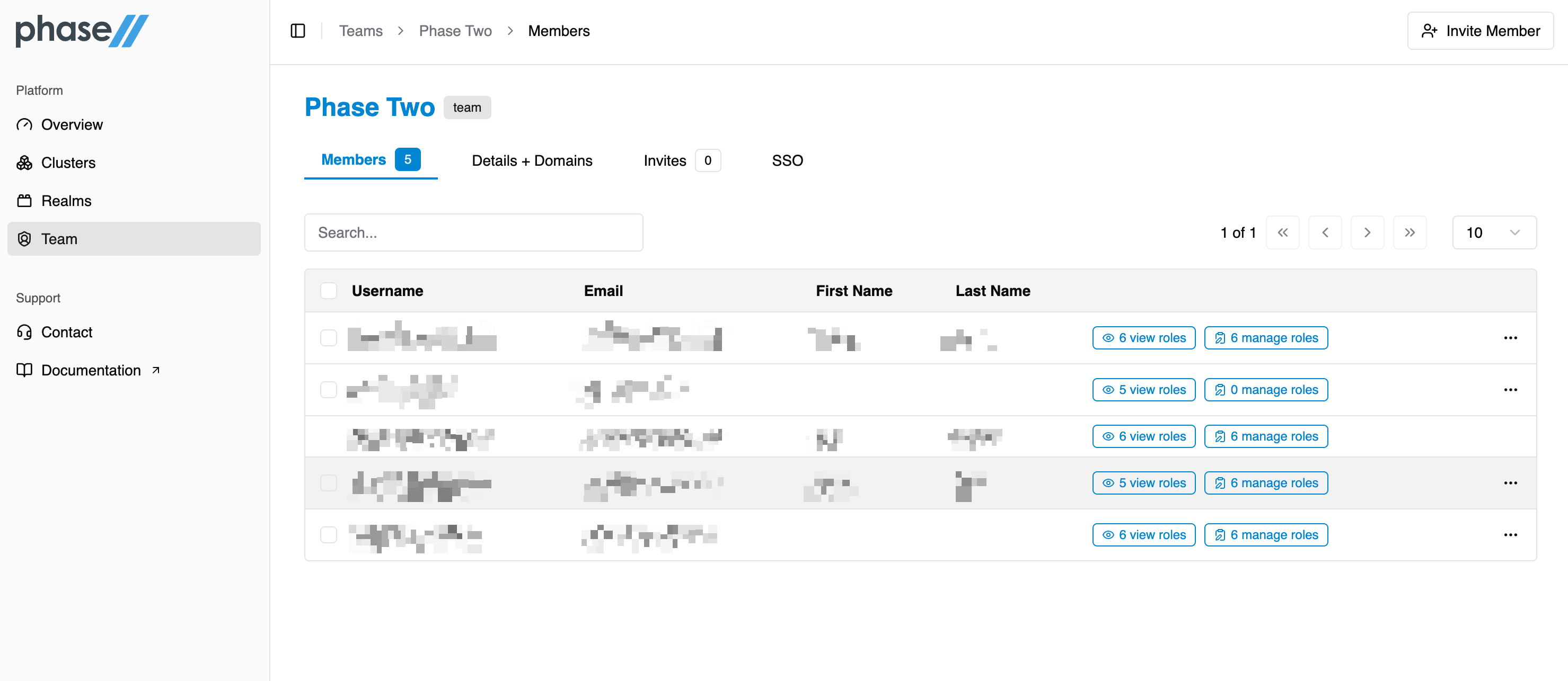 Phase Two Dash Overview Add Realm
